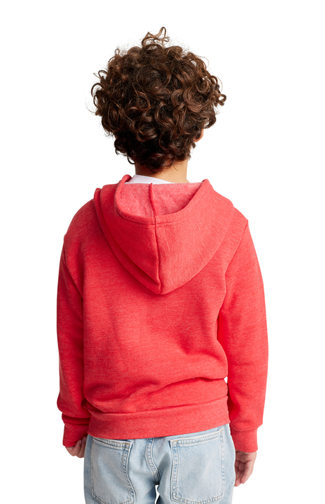 Royal Apparel 25020 Youth Triblend Fleece Zip Hoodie - Tri Red