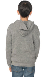 Royal Apparel 25020 Youth Triblend Fleece Zip Hoodie - Tri Vintage Grey