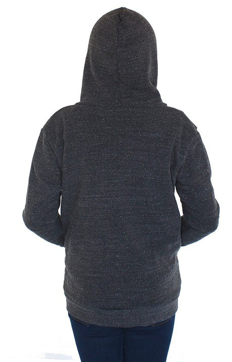 Royal Apparel 25025 Youth Triblend Fleece Pullover Hoodie - Tri Onyx