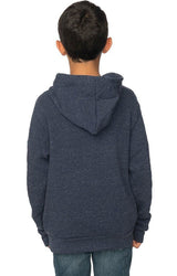 Royal Apparel 25025 Youth Triblend Fleece Pullover Hoodie - Tri Denim Navy