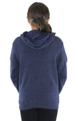 Royal Apparel 25025 Youth Triblend Fleece Pullover Hoodie - Tri Denim Navy