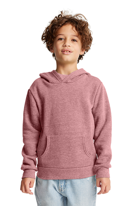 Royal Apparel 25025 Youth Triblend Fleece Pullover Hoodie - Tri Desert Rose