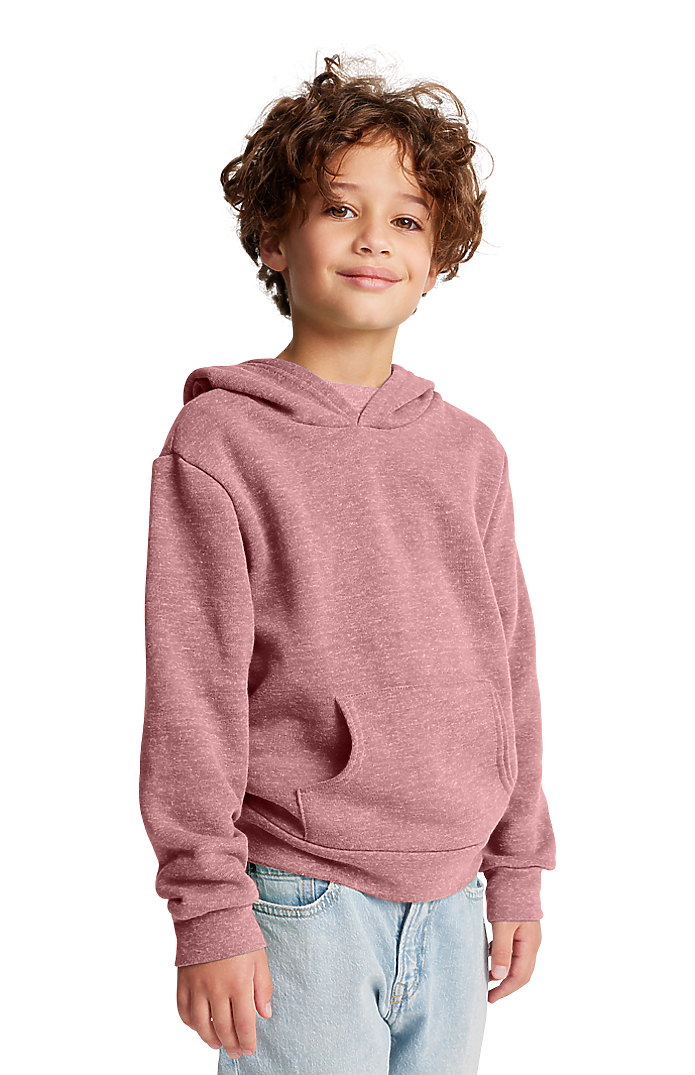 Royal Apparel 25025 Youth Triblend Fleece Pullover Hoodie - Tri Desert Rose