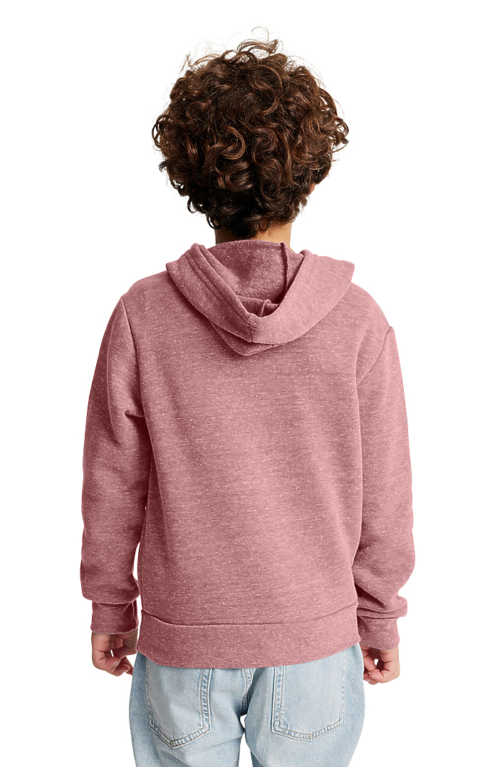 Royal Apparel 25025 Youth Triblend Fleece Pullover Hoodie - Tri Desert Rose