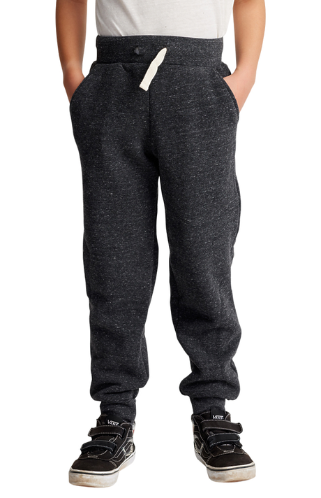 Royal Apparel 25027 Youth Triblend Fleece Jogger Sweatpant - Tri Onyx