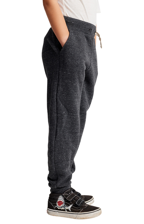 Royal Apparel 25027 Youth Triblend Fleece Jogger Sweatpant - Tri Onyx