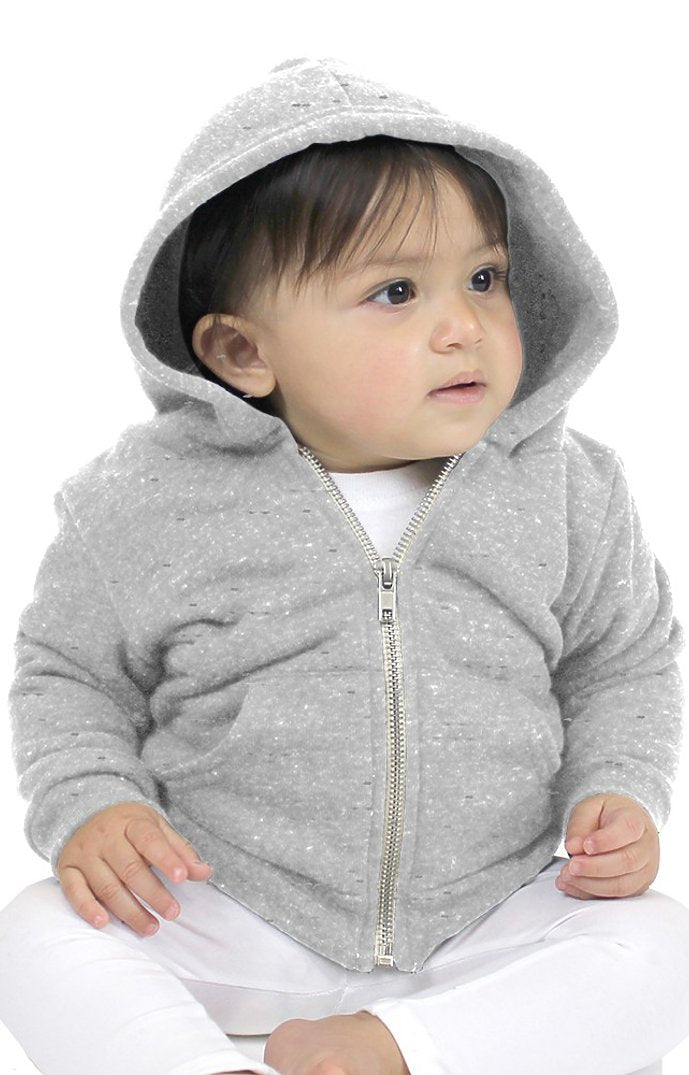 Royal Apparel 25030 Infant Triblend Fleece Zip Hoodie - Tri Ash