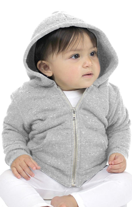 Royal Apparel 25030 Infant Triblend Fleece Zip Hoodie - Tri Ash