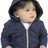 Royal Apparel 25030 Infant Triblend Fleece Zip Hoodie - Tri Denim Navy