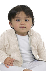 Royal Apparel 25030 Infant Triblend Fleece Zip Hoodie - Tri Oatmeal