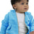 Royal Apparel 25030 Infant Triblend Fleece Zip Hoodie - Tri Pool