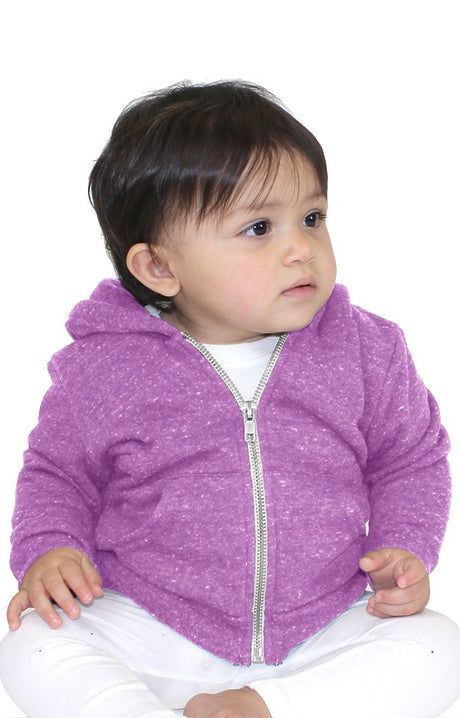 Royal Apparel 25030 Infant Triblend Fleece Zip Hoodie - Tri Purple