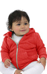 Royal Apparel 25030 Infant Triblend Fleece Zip Hoodie - Tri Red