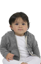 Royal Apparel 25030 Infant Triblend Fleece Zip Hoodie - Tri Vintage Grey