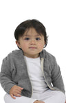 Royal Apparel 25030 Infant Triblend Fleece Zip Hoodie - Tri Vintage Grey