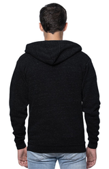 Royal Apparel 25050 Unisex Triblend Fleece Zip Hoodie - Tri Black