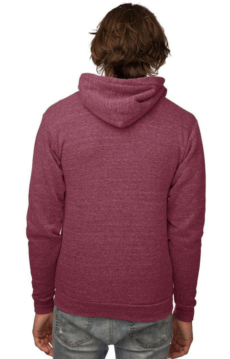 Royal Apparel 25050 Unisex Triblend Fleece Zip Hoodie - Tri Burgundy