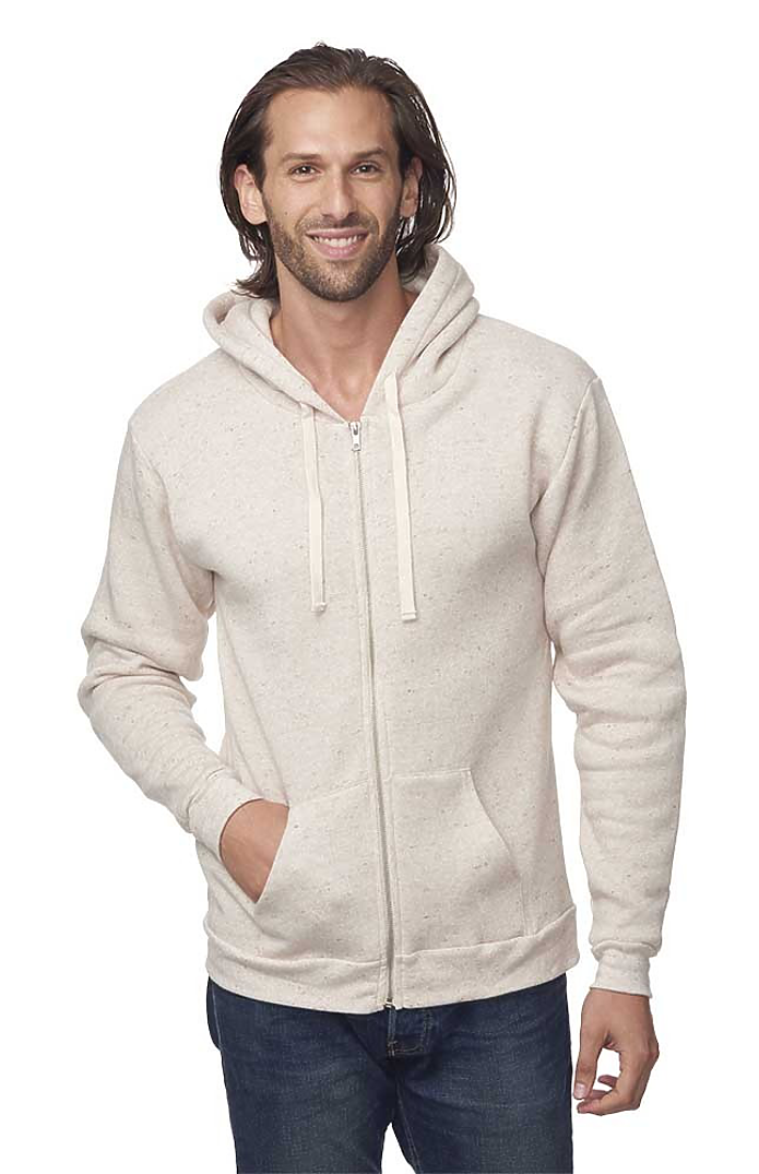 Royal Apparel 25050 Unisex Triblend Fleece Zip Hoodie - Tri Oatmeal