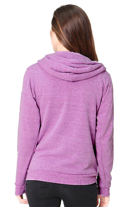 Royal Apparel 25050 Unisex Triblend Fleece Zip Hoodie - Tri Purple