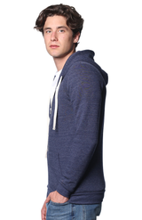 Royal Apparel 25050 Unisex Triblend Fleece Zip Hoodie - Tri True Navy
