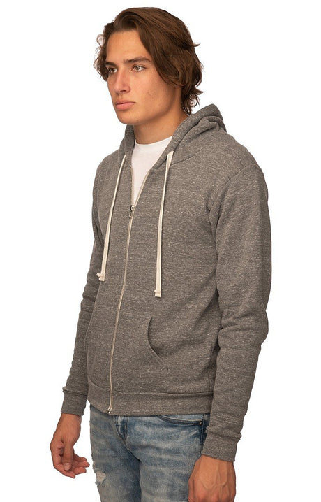 Royal Apparel 25050 Unisex Triblend Fleece Zip Hoodie - Tri Vintage Grey