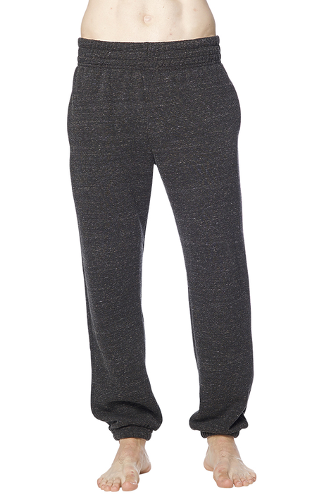 Royal Apparel 25054 Unisex Triblend Fleece Lounge Sweatpant - Tri Onyx