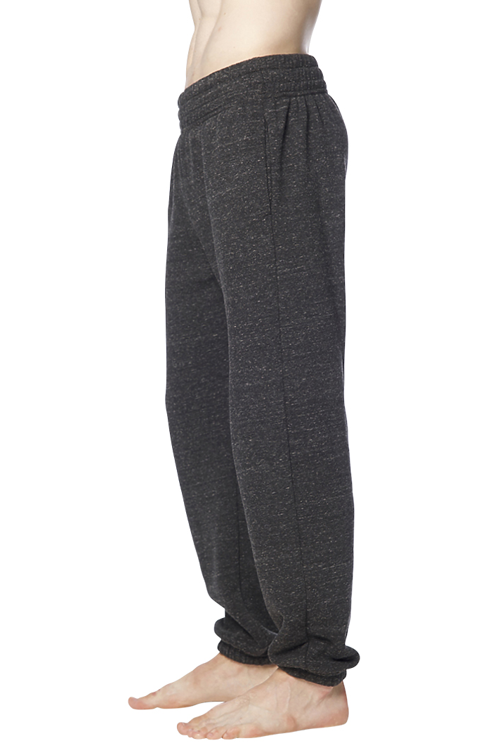 Royal Apparel 25054 Unisex Triblend Fleece Lounge Sweatpant - Tri Onyx