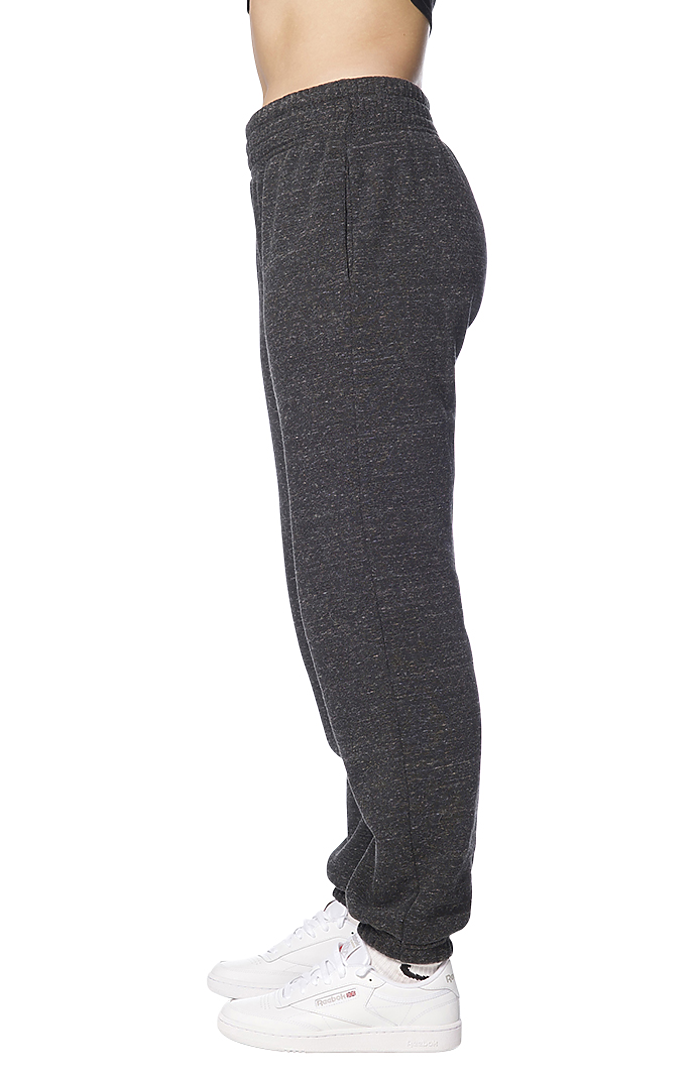 Royal Apparel 25054 Unisex Triblend Fleece Lounge Sweatpant - Tri Onyx