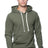 Royal Apparel 25055 Unisex Triblend Fleece Pullover Hoodie - Tri Army