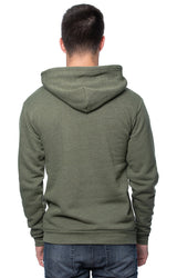 Royal Apparel 25055 Unisex Triblend Fleece Pullover Hoodie - Tri Army