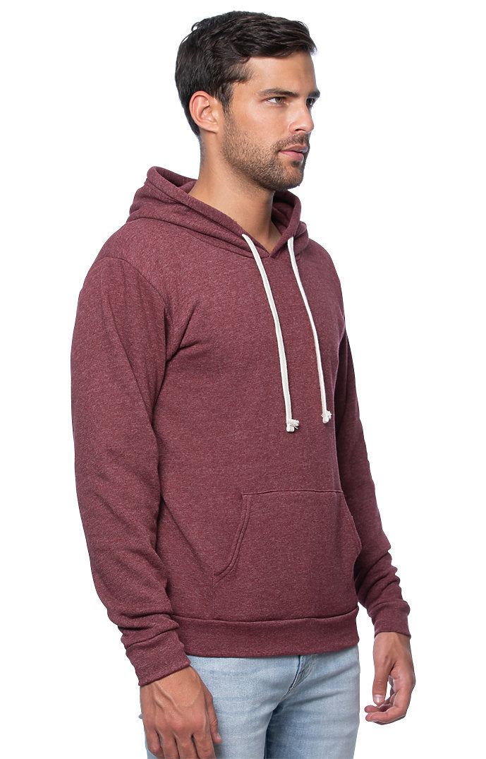 Royal Apparel 25055 Unisex Triblend Fleece Pullover Hoodie - Tri Burgundy