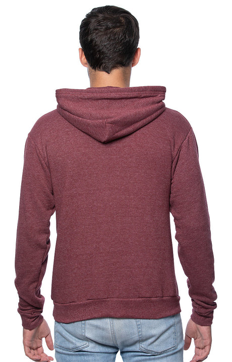 Royal Apparel 25055 Unisex Triblend Fleece Pullover Hoodie - Tri Burgundy