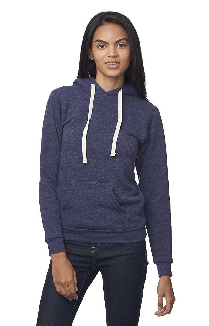 Royal Apparel 25055 Unisex Triblend Fleece Pullover Hoodie - Tri Denim Navy