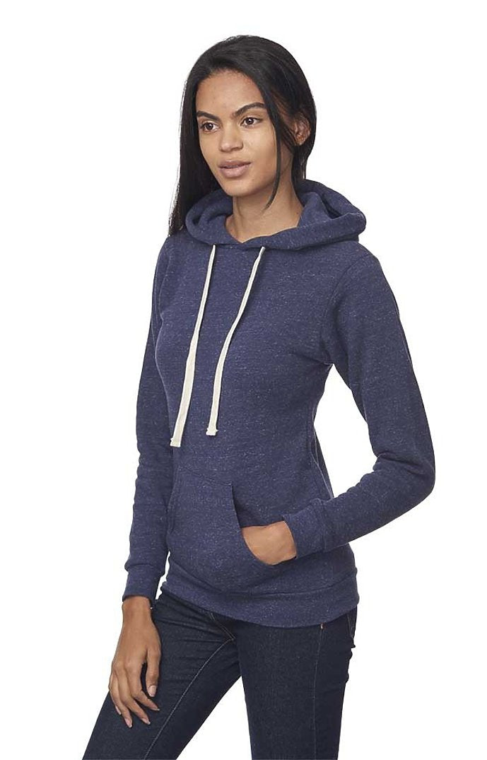 Royal Apparel 25055 Unisex Triblend Fleece Pullover Hoodie - Tri Denim Navy