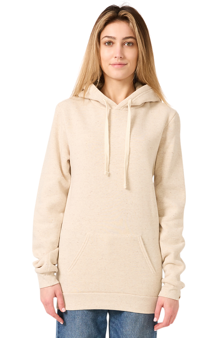 Royal Apparel 25055 Unisex Triblend Fleece Pullover Hoodie - Tri Oatmeal