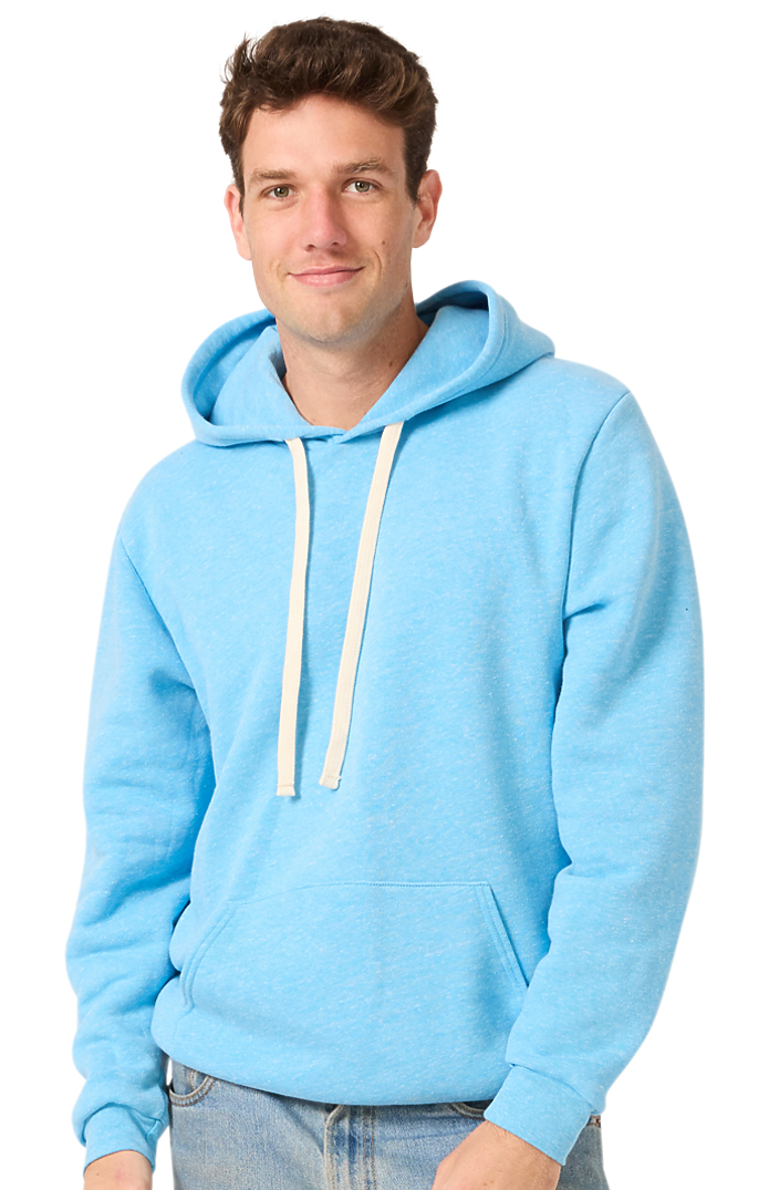 Royal Apparel 25055 Unisex Triblend Fleece Pullover Hoodie - Tri Pool