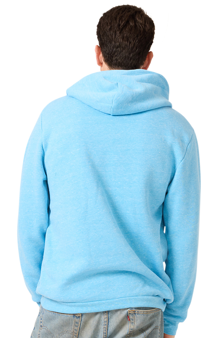 Royal Apparel 25055 Unisex Triblend Fleece Pullover Hoodie - Tri Pool