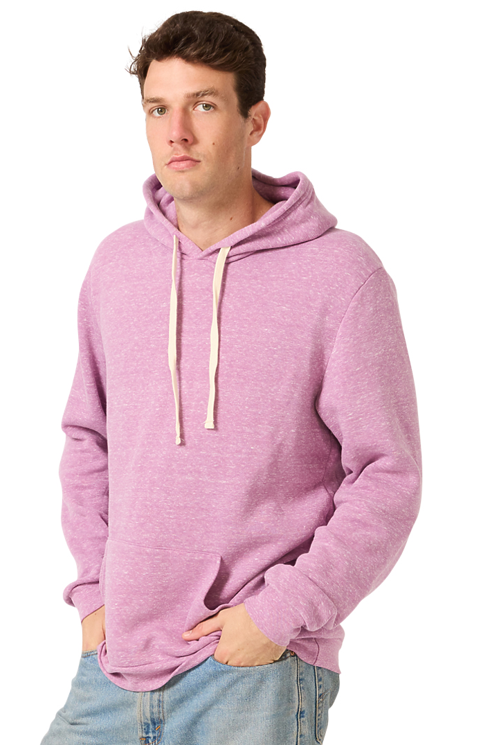 Royal Apparel 25055 Unisex Triblend Fleece Pullover Hoodie - Tri Purple