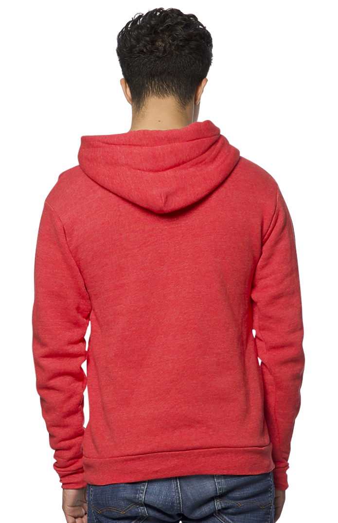 Royal Apparel 25055 Unisex Triblend Fleece Pullover Hoodie - Tri Red