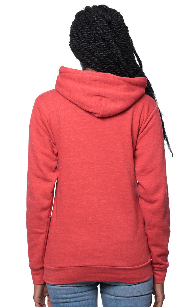 Royal Apparel 25055 Unisex Triblend Fleece Pullover Hoodie - Tri Red