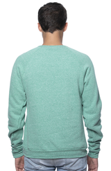 Royal Apparel 25059 Unisex Triblend Fleece Raglan Crew Sweatshirt - Tri Kelly