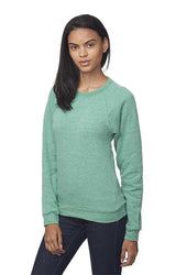 Royal Apparel 25059 Unisex Triblend Fleece Raglan Crew Sweatshirt - Tri Kelly