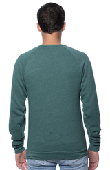 Royal Apparel 25059 Unisex Triblend Fleece Raglan Crew Sweatshirt - Tri Pine