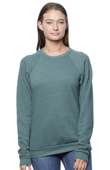 Royal Apparel 25059 Unisex Triblend Fleece Raglan Crew Sweatshirt - Tri Pine
