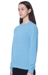 Royal Apparel 25059 Unisex Triblend Fleece Raglan Crew Sweatshirt - Tri Pool