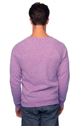 Royal Apparel 25059 Unisex Triblend Fleece Raglan Crew Sweatshirt - Tri Purple