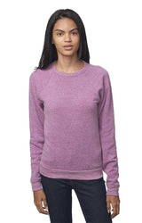 Royal Apparel 25059 Unisex Triblend Fleece Raglan Crew Sweatshirt - Tri Purple