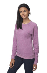 Royal Apparel 25059 Unisex Triblend Fleece Raglan Crew Sweatshirt - Tri Purple