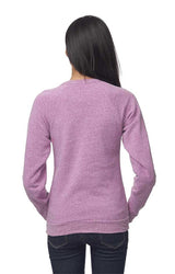 Royal Apparel 25059 Unisex Triblend Fleece Raglan Crew Sweatshirt - Tri Purple