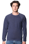 Royal Apparel 25059 Unisex Triblend Fleece Raglan Crew Sweatshirt - Tri True Navy